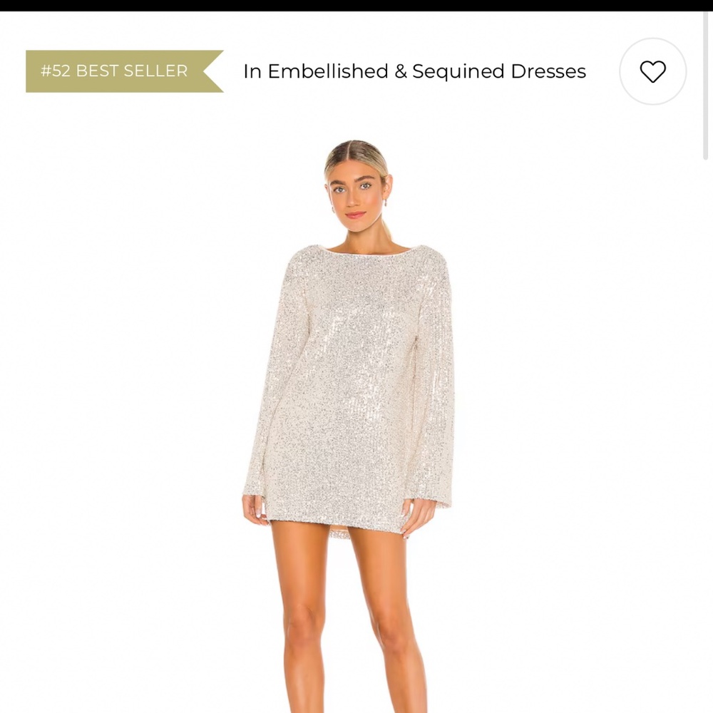 Lovers + Friends – Coco Tunic Dress in Silver